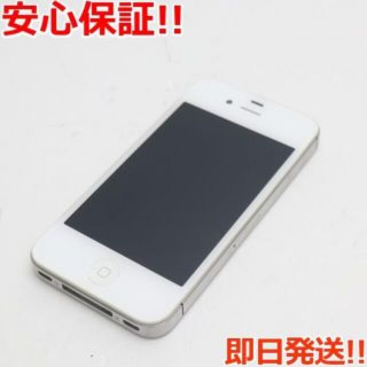 美品 au iPhone4S 16GB ホワイト 白ロム
