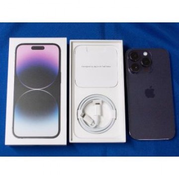 超美品 海外版 iPhone 14 Pro 256GB ディープパープル US