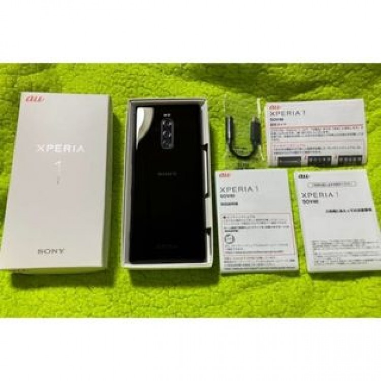 ★オマケ３コ付★付属品完備★美品XPERIA１auＳＯＶ４０★判定○★黒ブラック