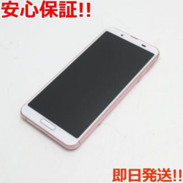 超美品 SHV45 ソフトピンク スマホ 白ロム