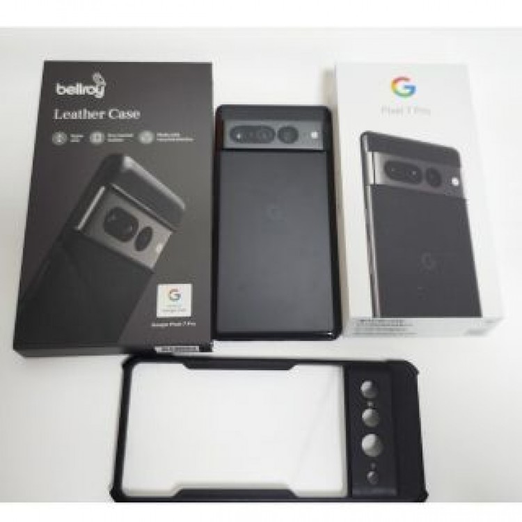 美品 Google Pixel7pro　128MB オブシディアン　ケース付