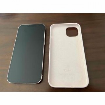 iPhone 13 128GB ピンクsimフリー本体美品+純正シリコンケース