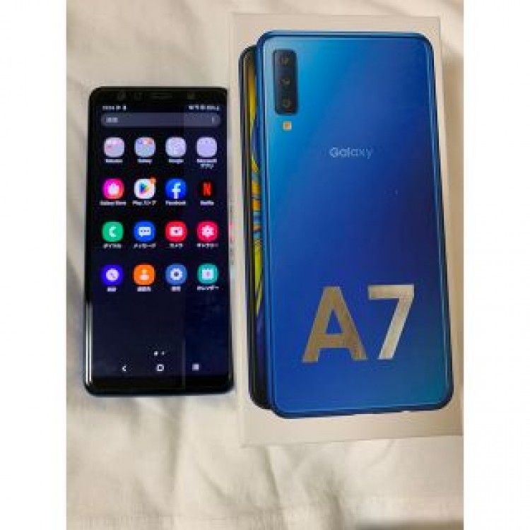 SAMSUNG Galaxy A7 ブルー SM-A750C SIMフリー