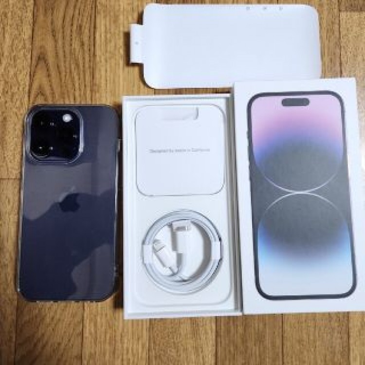 iPhone14プロ　128ギガ　パープル　国内版　ほば未使用