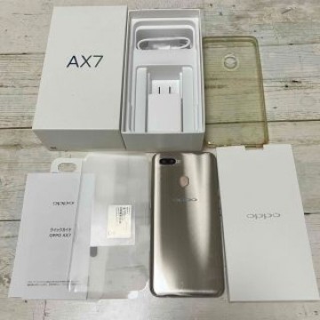 OPPO AX7 楽天モバイルSIMフリー ゴールド CPH1903