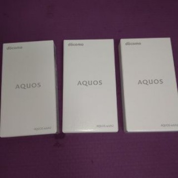 3台セット AQUOS wish2 チャコール1台 ホワイト2台