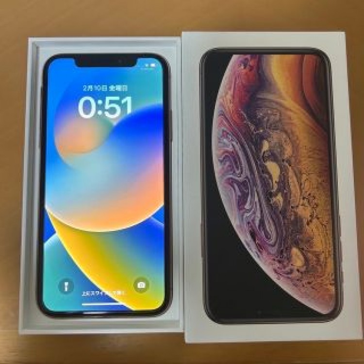 iPhone xs ゴールド　256GB SIMフリー