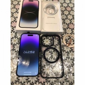 【美品】iPhone 14 Pro 128GB ディープパープル
