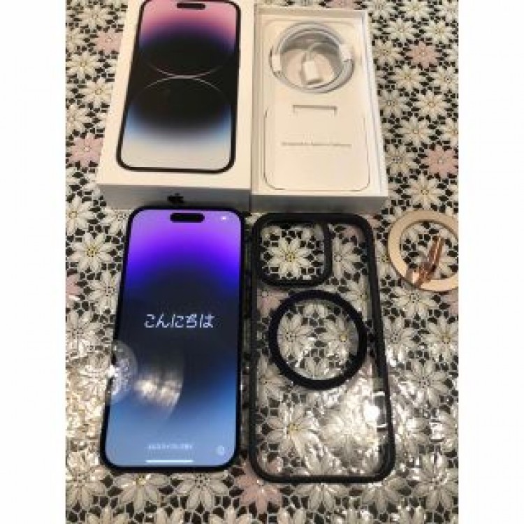 【美品】iPhone 14 Pro 128GB ディープパープル