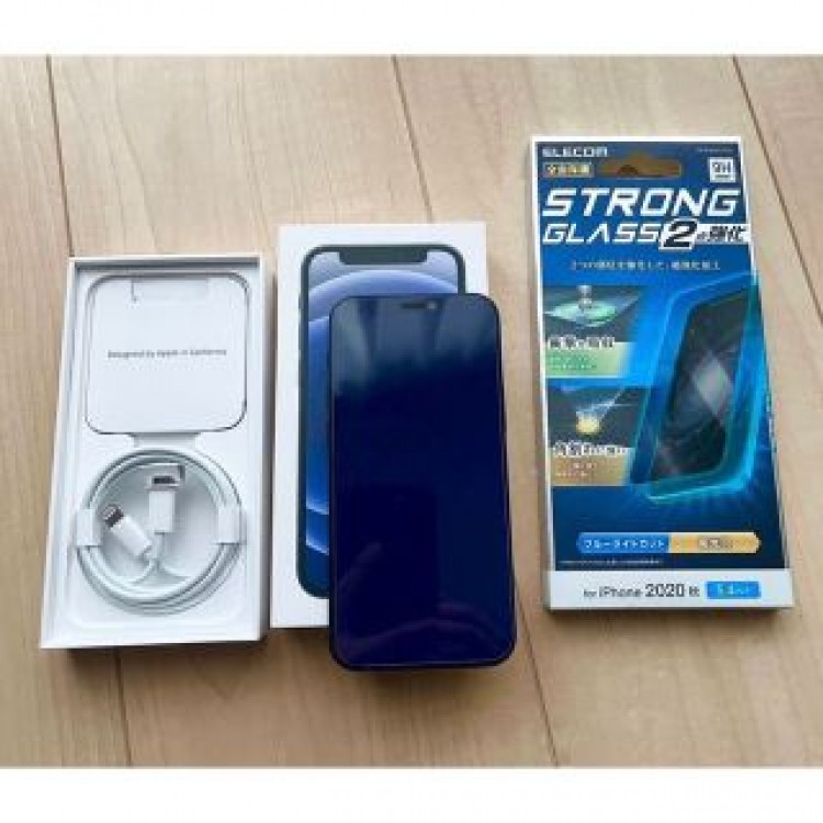 2/19迄　美品傷なし】iPhone12mini ＋ブルーカットガラスフィルム付