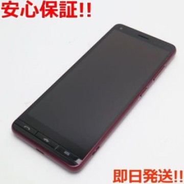 超美品 BASIO4 ワインレッド スマホ 白ロム SIMロック解除済み