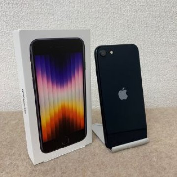 【超美品】iPhone SE 第3世代 ミッドナイト 64GB 3