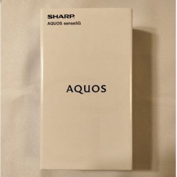 【新品未開封】AQUOS sense5G ブラック　SIMフリー OCN版