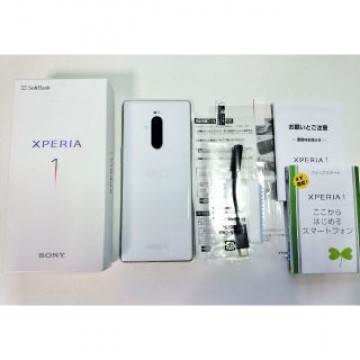 【難あり】美品Xperia1本体802SOホワイトSIMフリーおまけ付き