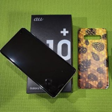 美品 Galaxy S10+ au Prism White