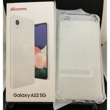 Galaxy A22 ホワイト SC-56B 未使用 ガラスフィルム、ケース有