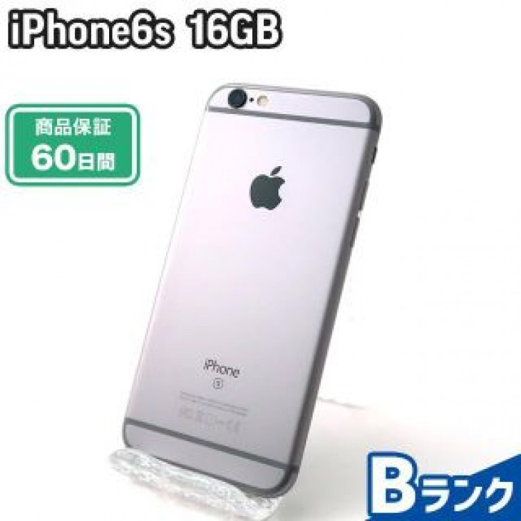 iPhone6s 16GB スペースグレイ SoftBank 中古 Bランク 本体【エコたん】