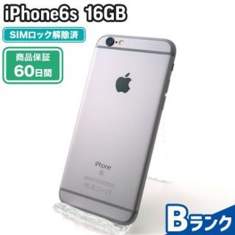 iPhone6s 16GB スペースグレイ docomo 中古 Bランク 本体【エコたん】
