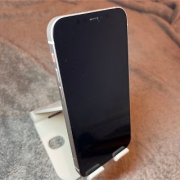 iPhone12 128gb 美品　ホワイト　純正レザーケース付