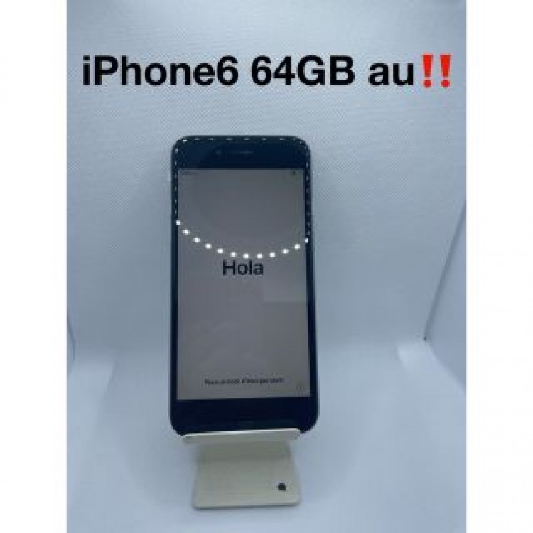 ★美品★iPhone 6 スペースグレー64 GB au