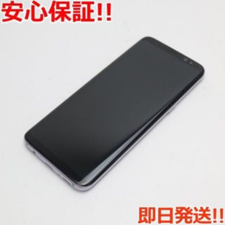 超美品 au SCV36 Galaxy S8 グレー 白ロム