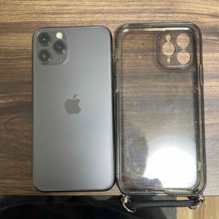 iPhone11 Pro 64GB  グレー(首かけケース付)