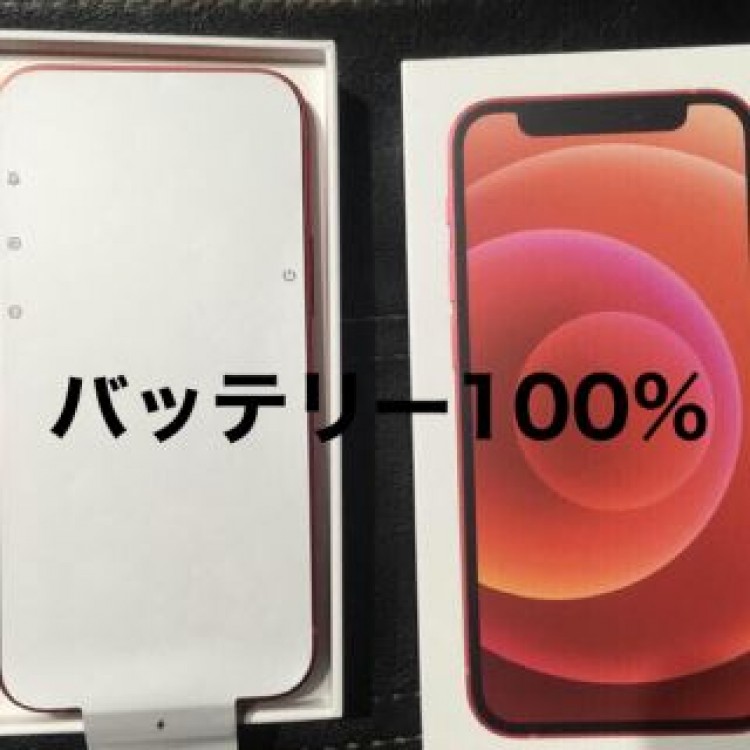 バッテリー100% 美品 iPhone 12 mini 128GB 赤