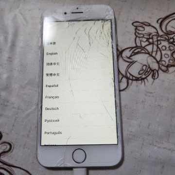 画面破損　iPhone6 スペースグレイ　16gb