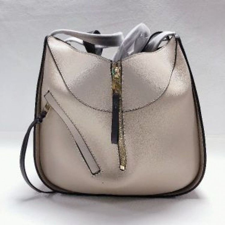 ロエベ LOEWEハンドバッグ スモール バッグ カーフ グレージュ ブラウン茶