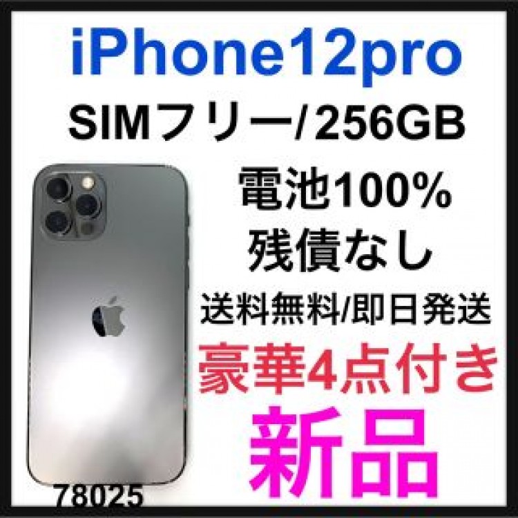 新品　iPhone 12 pro グラファイト 256 GB SIMフリー