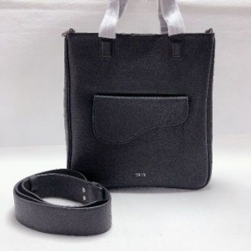 Dior 2WAY ブラックグレインドカーフ ディオール レディース