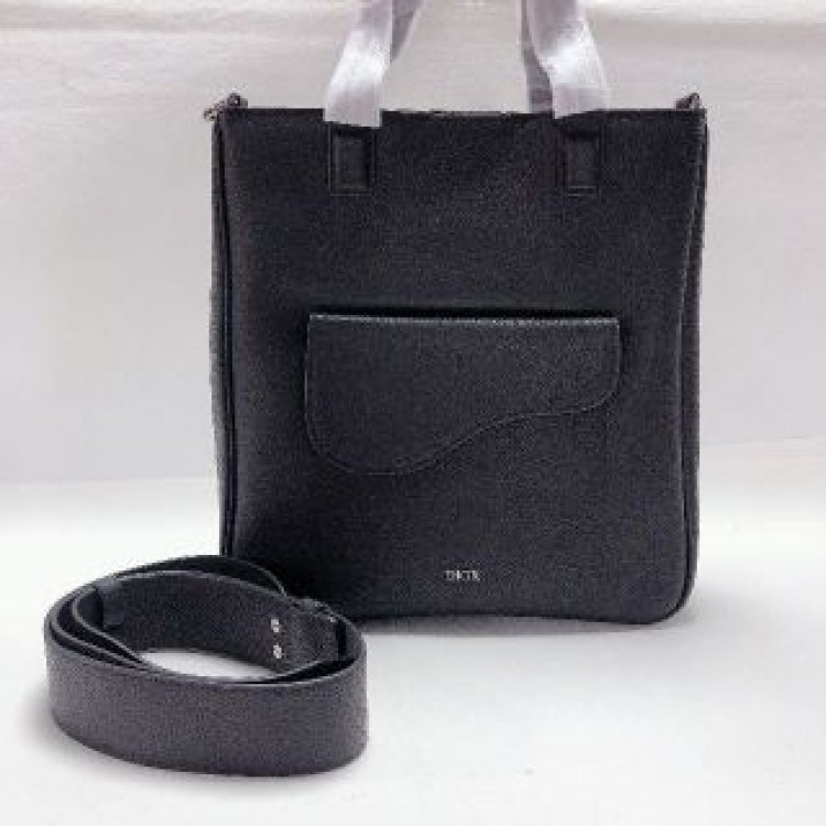 Dior 2WAY ブラックグレインドカーフ ディオール レディース