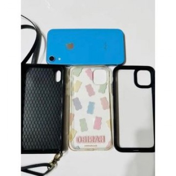 美品　おまけ付き　iPhone XR Blue 128 GB SIMフリー