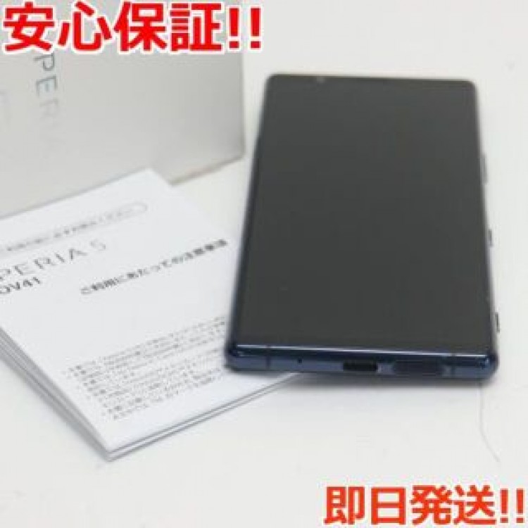 良品中古 SOV41 ブルー   SIMロック解除済み