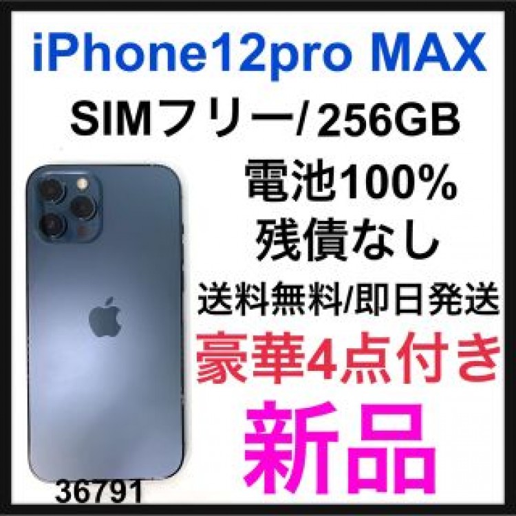 新品　iPhone 12 Pro Max ブルー 256 GB SIMフリー