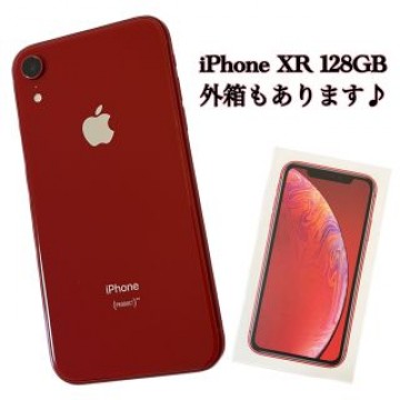 iPhoneXR (PRODUCT)RED 128GB 本体、外箱　Apple