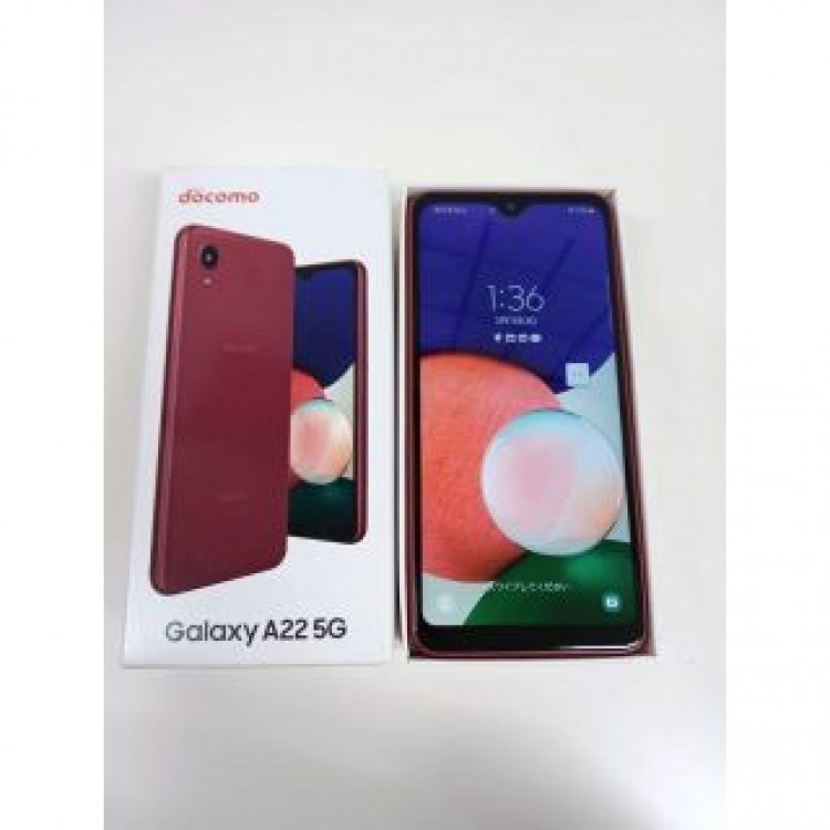 【SIMロックなし】Galaxy A22 5G SC-56B/64GB/レッド