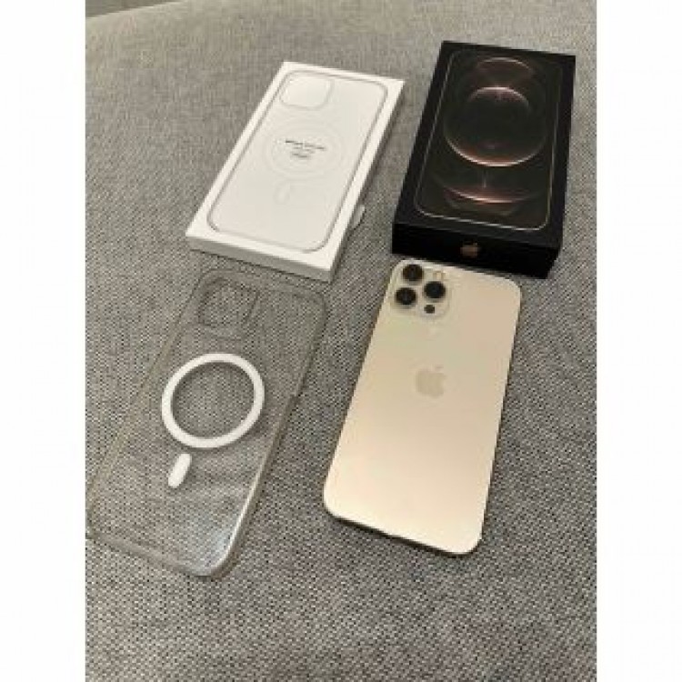 iPhone12 ProMax 256Gゴールド　純正MagSafeクリアケース