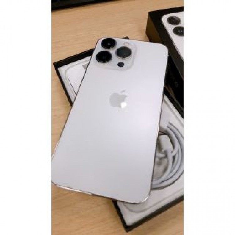 香港版iPhone13PRO 128GB シルバー デュアルSIM 割れ有