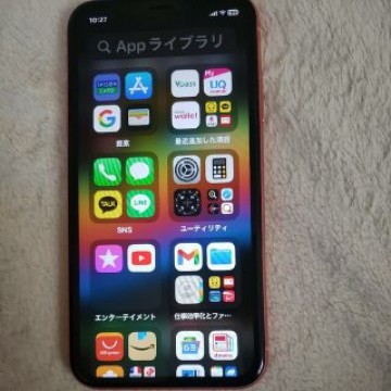 美品 動作OK iPhone XR 64GB SIMフリー au版 コーラル