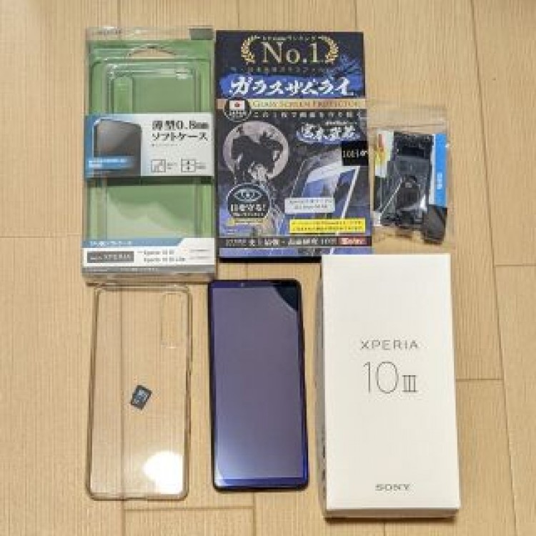 Xperia 10 III SOG04 新品フィルム ケース 16GBSDカード