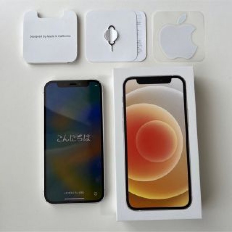 米国版iPhone12mini＊64GB＊ホワイト＊シャッター消音可！中古品