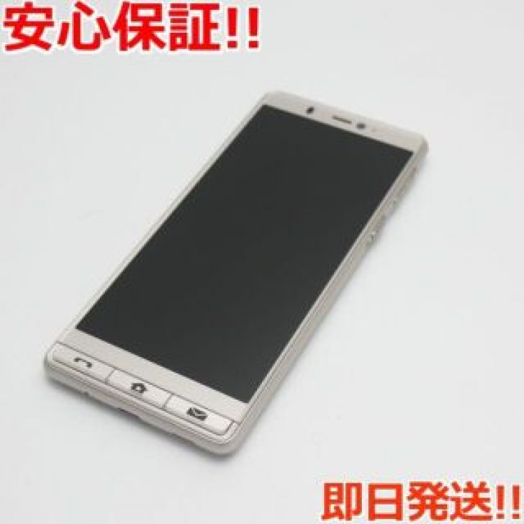 超美品 シンプル5 シャンパンゴールド  SIMロック解除済み