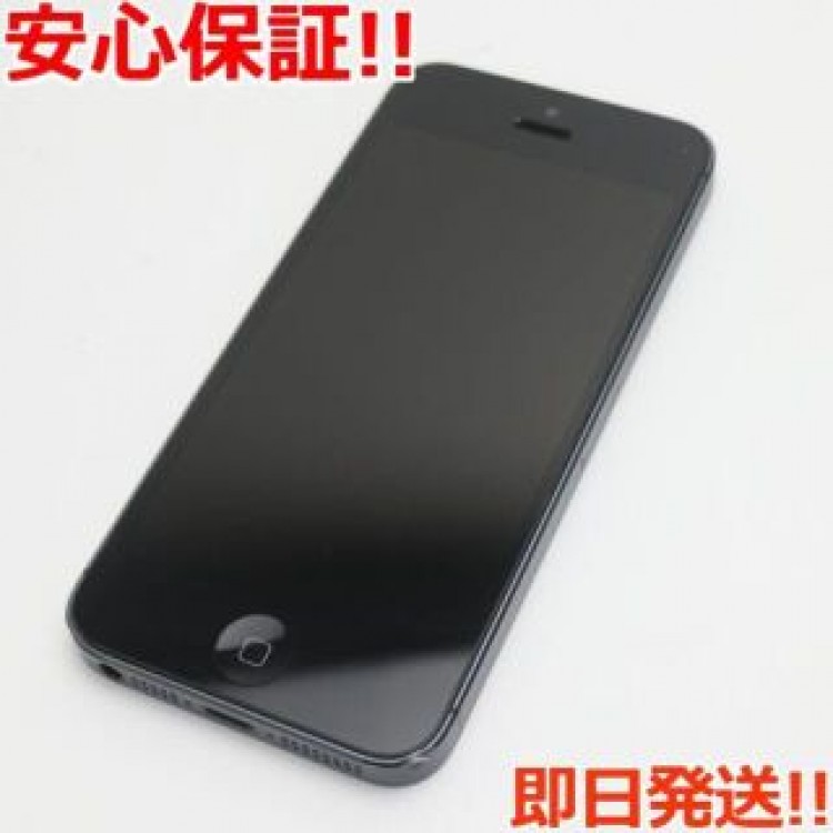 超美品 au iPhone5 64GB ブラック 白ロム