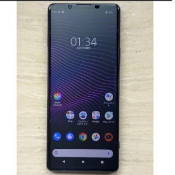 【中古美品】au Xperia 1 III SOG03 SIMロック解除済 紫