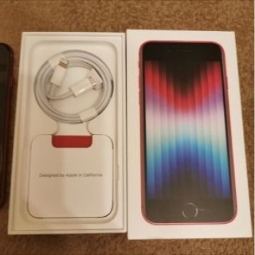 新品 iPhone SE3  ミッドナイト 64GB レッド