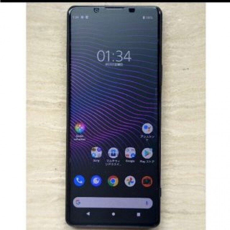 【中古美品】au Xperia 1 III SOG03 SIMロック解除済 紫