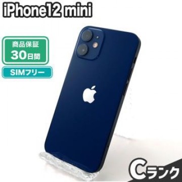 iPhone12 mini 64GB ブルー SIMフリー 中古 Cランク 本体【エコたん】