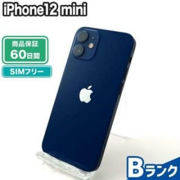 iPhone12 mini 64GB ブルー SIMフリー 中古 Bランク 本体【エコたん】