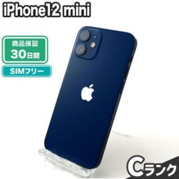 iPhone12 mini 64GB ブルー SIMフリー 中古 Cランク 本体【エコたん】